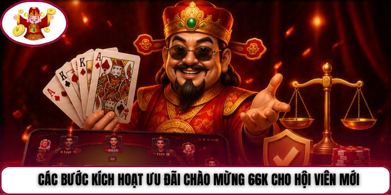 Các bước kích hoạt ưu đãi chào mừng 66K cho hội viên mới