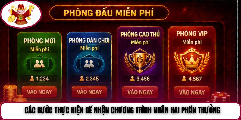 Các bước thực hiện để nhận chương trình nhân hai phần thưởng