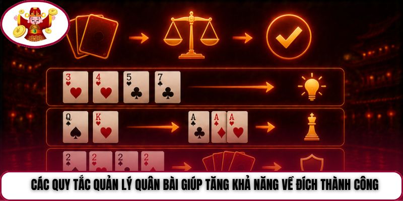 Các quy tắc quản lý quân bài giúp tăng khả năng về đích thành công