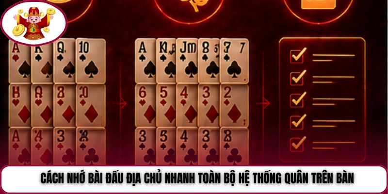 Cách nhớ bài Đấu Địa Chủ nhanh toàn bộ hệ thống quân trên bàn