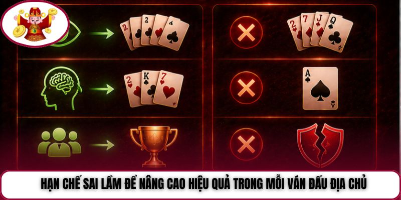 Hạn chế sai lầm để nâng cao hiệu quả trong mỗi ván đấu địa chủ