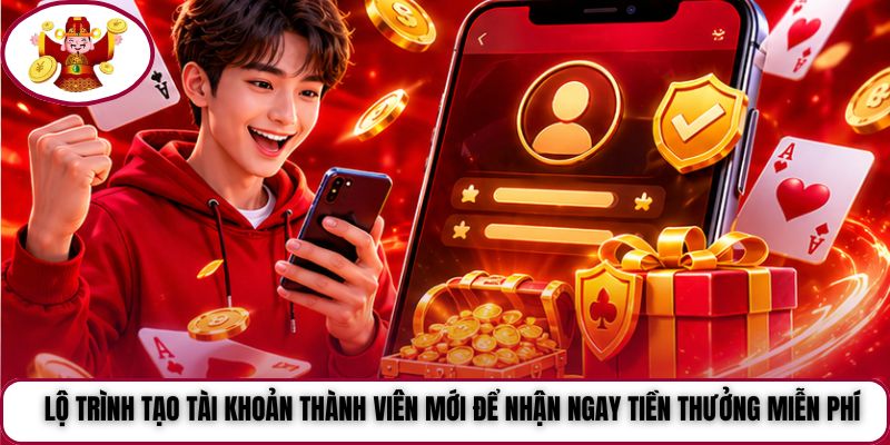 Lộ trình tạo tài khoản thành viên mới để nhận ngay tiền thưởng miễn phí