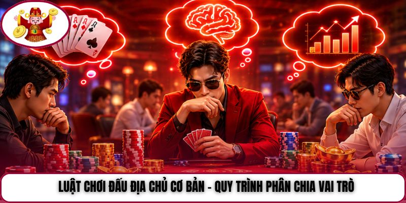 Luật chơi đấu địa chủ cơ bản - Quy trình phân chia vai trò